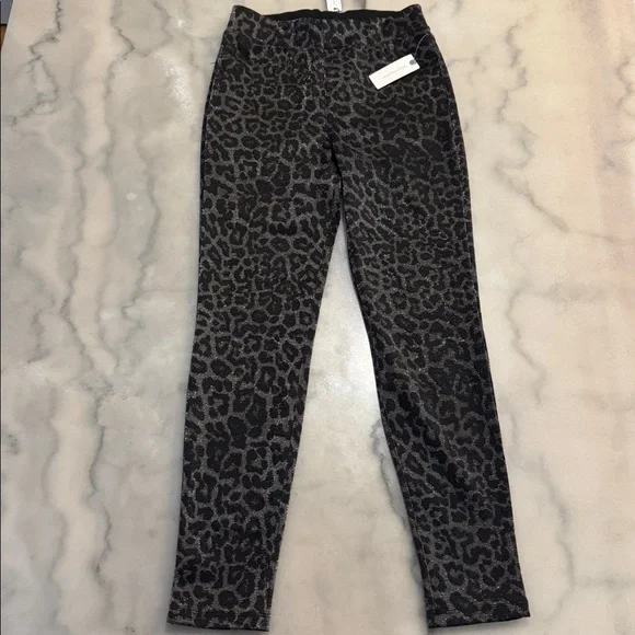 Sanctuary X Anthropologie Runway Shimmer Leopard Print Pants - Picture 2 of 8